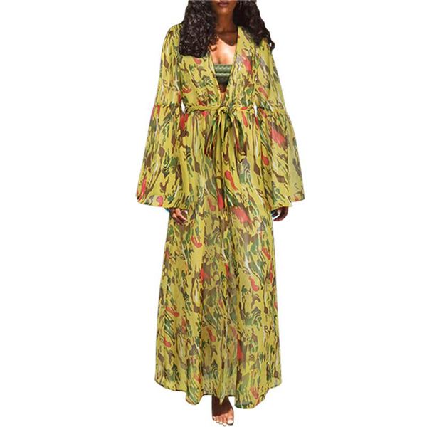 women's swimwear long swimsuit cover up trendy print open front flowy chiffon kimono beach cardigan cover-ups, White;black
women's swimwear long swimsuit cover up trendy print open front flowy chiffon kimono beach cardigan cover-ups, White;black