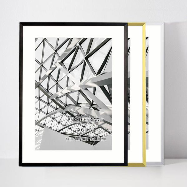 aluminum wall p frame with mat board 30x40cm a3 mablack silver and gold metal picture frame
aluminum wall p frame with mat board 30x40cm a3 mablack silver and gold metal picture frame