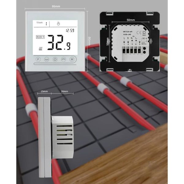 smart home control wifi thermostat electric heating temperature controller for gas boiler alexa google thermoregulator
smart home control wifi thermostat electric heating temperature controller for gas boiler alexa google thermoregulator