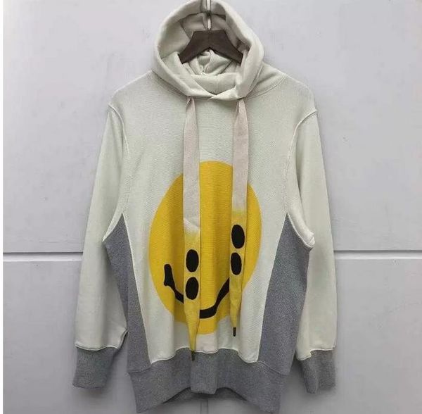 kapital man men's cotton laughing face hooded casual sweater couple loose stitching hip hop jacket fashion, Black
kapital man men's cotton laughing face hooded casual sweater couple loose stitching hip hop jacket fashion, Black