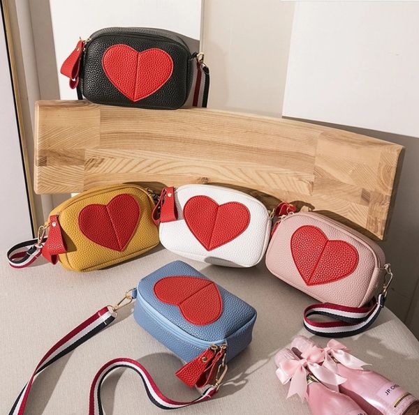 fashion kids love heart handbags girls stripe strap crossbody bag children pu leather single shoulder bags a8286, Black
fashion kids love heart handbags girls stripe strap crossbody bag children pu leather single shoulder bags a8286, Black