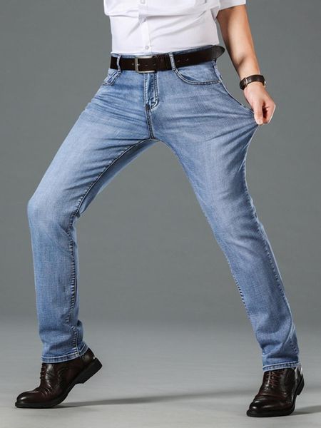 men's jeans biker cotton denim pants brand classic clothes straight trousers for men oversize large size business stretch, Blue
men's jeans biker cotton denim pants brand classic clothes straight trousers for men oversize large size business stretch, Blue