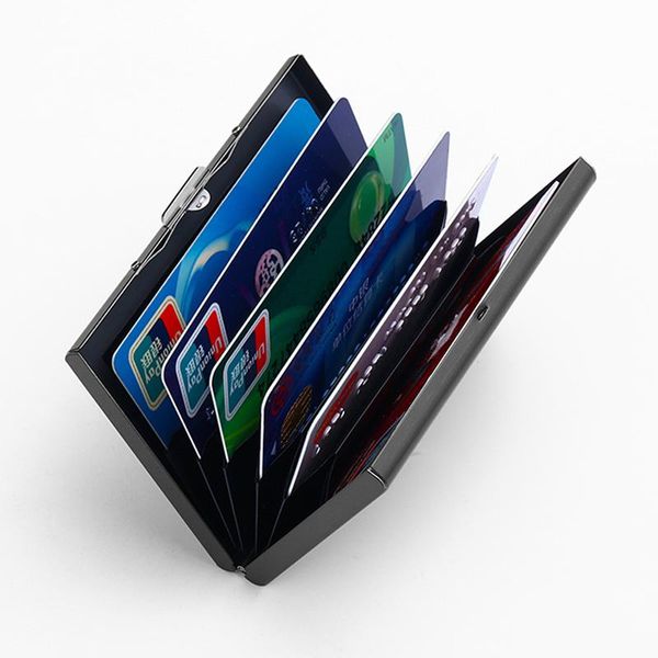 card holders brand rfid antimagnetic holder women's men metal credit id package business purse wallet cardholder case, Brown;gray
card holders brand rfid antimagnetic holder women's men metal credit id package business purse wallet cardholder case, Brown;gray