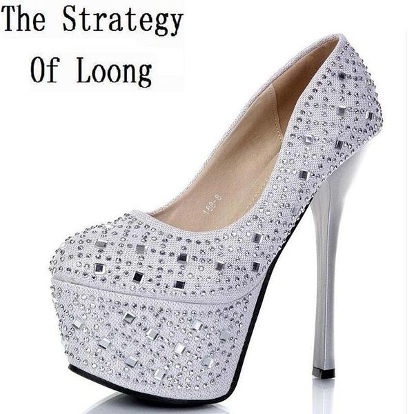 15 cm high heels women platform rhinestones pumps new arrival fashion thin heels lady crystal shoes, Black
15 cm high heels women platform rhinestones pumps new arrival fashion thin heels lady crystal shoes, Black