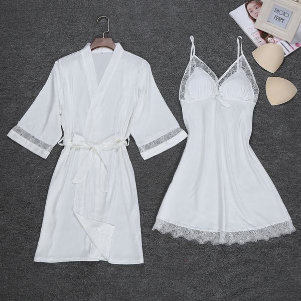 women lace kimono bathrobe gown satin solid wedding bride bridesmaid robes nightwear lace rayon female sleepwear pajamas, Black;red
women lace kimono bathrobe gown satin solid wedding bride bridesmaid robes nightwear lace rayon female sleepwear pajamas, Black;red