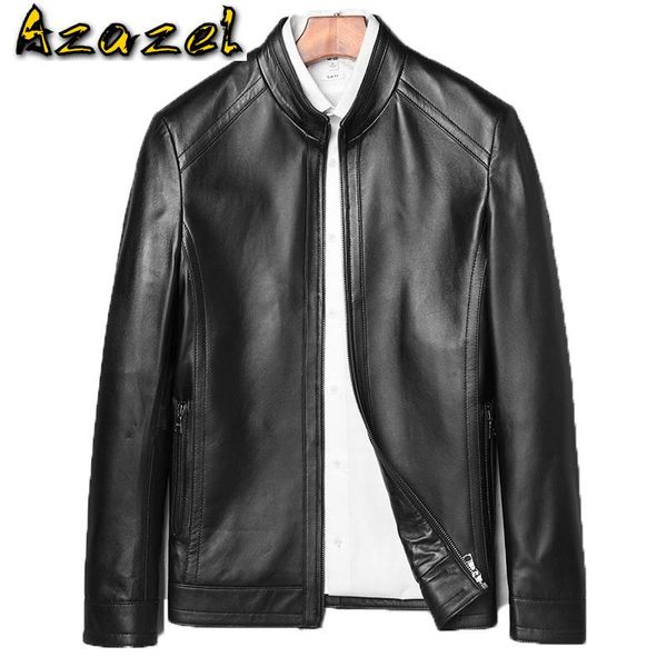 men's leather & faux azazel jacket 2010 genuine men real sheepskin coat bomber chaqueta cuero hombre 31d1302 kj2109, Black
men's leather & faux azazel jacket 2010 genuine men real sheepskin coat bomber chaqueta cuero hombre 31d1302 kj2109, Black