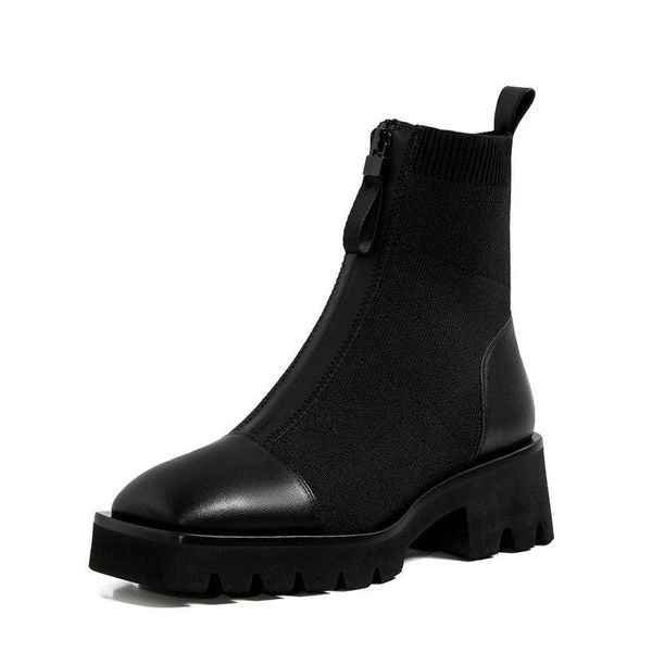 boots concise zipper women ankle genuine leather platform high heels ladies est prom party shoes woman, Black
boots concise zipper women ankle genuine leather platform high heels ladies est prom party shoes woman, Black