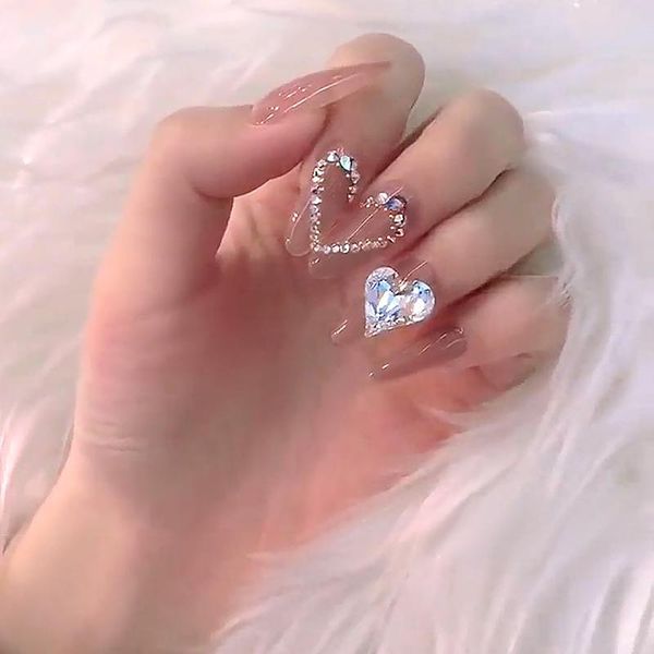 false nails 24pcs peach love wear long stiletto fake fashion manicure patch full cover with glue wearable nail art tools, Red;gold
false nails 24pcs peach love wear long stiletto fake fashion manicure patch full cover with glue wearable nail art tools, Red;gold
