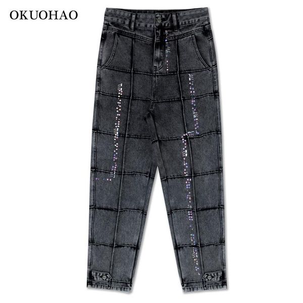 women's jeans fashion women high waist loose sequin harem pants casual pleated denim mom trousers autumn winter bloomer, Blue
women's jeans fashion women high waist loose sequin harem pants casual pleated denim mom trousers autumn winter bloomer, Blue