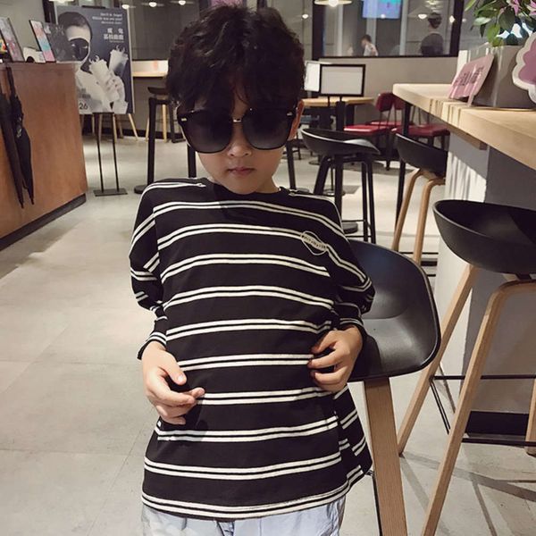 striped long children's sleeve 2020 new autumn t-shirt for boys, Blue 
striped long children's sleeve 2020 new autumn t-shirt for boys, Blue