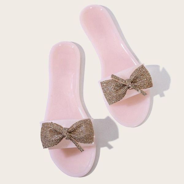 sandals foreign trade women's shoes fashion transparent beach large, Black