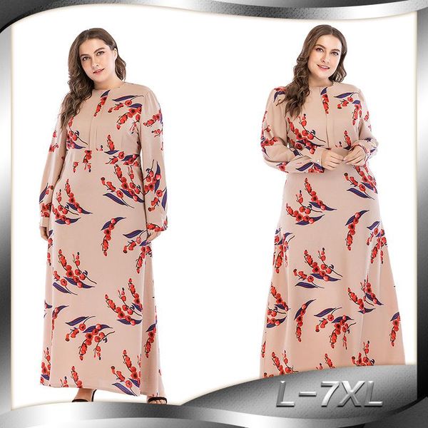 casual dresses plus size women long floral printed sleeve dress spring o neck formal annkle-length fashion, Black;gray
casual dresses plus size women long floral printed sleeve dress spring o neck formal annkle-length fashion, Black;gray