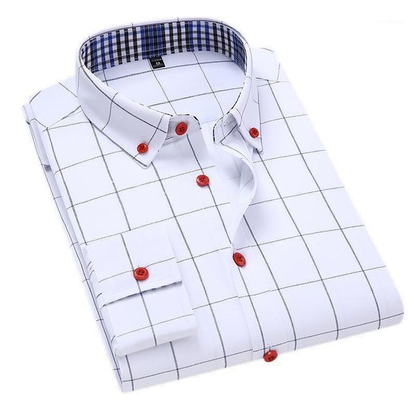 brand men shirt male dress shirts striped men's casual long sleeve business formal plaid camisa social, White;black
brand men shirt male dress shirts striped men's casual long sleeve business formal plaid camisa social, White;black
