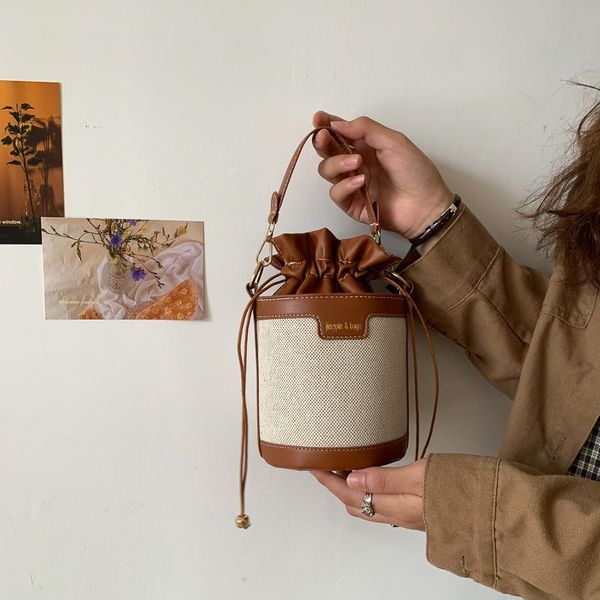 evening bags bucket bag female cylindrical shoulder retro linen hit color messenger purse and handbag
evening bags bucket bag female cylindrical shoulder retro linen hit color messenger purse and handbag