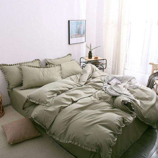 bedding sets european style simple lace solid color set, duvet cover, sheet pillow for single/double/king-size bed
bedding sets european style simple lace solid color set, duvet cover, sheet pillow for single/double/king-size bed