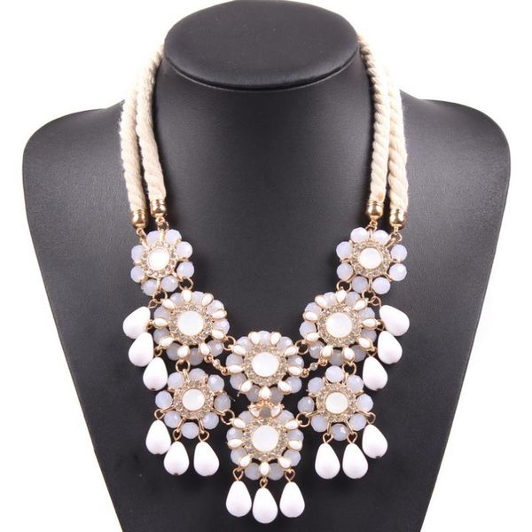 pendant necklaces chunky choker statement necklace for women party fashion white resin rope chain j &, Silver
pendant necklaces chunky choker statement necklace for women party fashion white resin rope chain j &, Silver