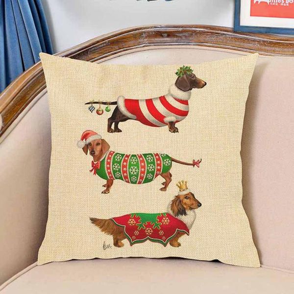 cushion/decorative pillow german dachshund dog christmas home decorative sofa throw pillows cotton linen square cushion funny xmas costumes
cushion/decorative pillow german dachshund dog christmas home decorative sofa throw pillows cotton linen square cushion funny xmas costumes