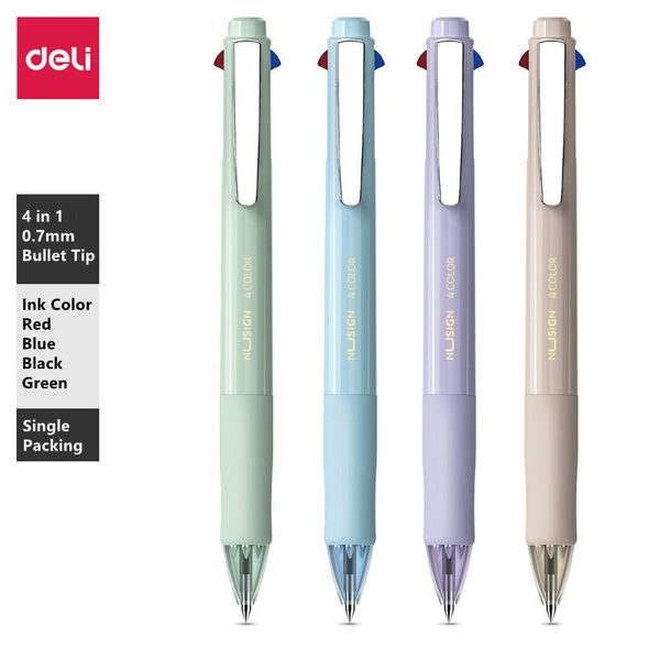 deli nusign multicolor pens 4-in-1 retractable ballpoint pens 0.7mm 4vivid colors ball pen smooth writing school office supplies, Blue;orange
deli nusign multicolor pens 4-in-1 retractable ballpoint pens 0.7mm 4vivid colors ball pen smooth writing school office supplies, Blue;orange