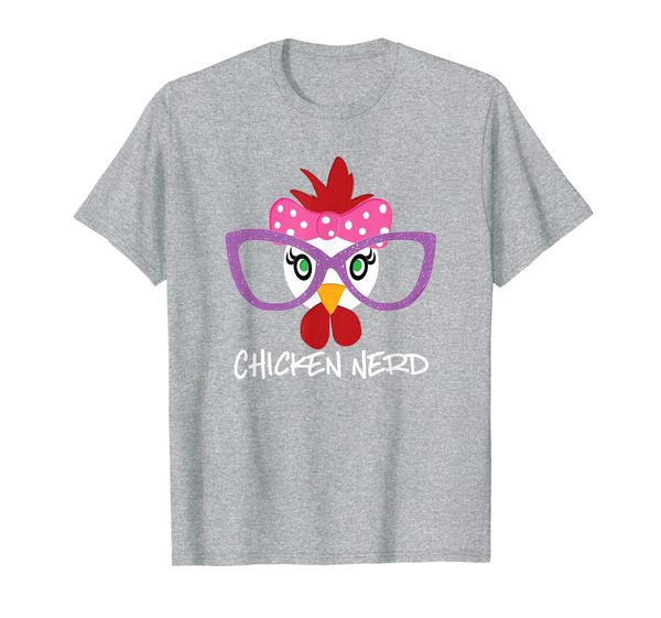 funny chicken lover chicken nerd farm life t-shirt, White;black
