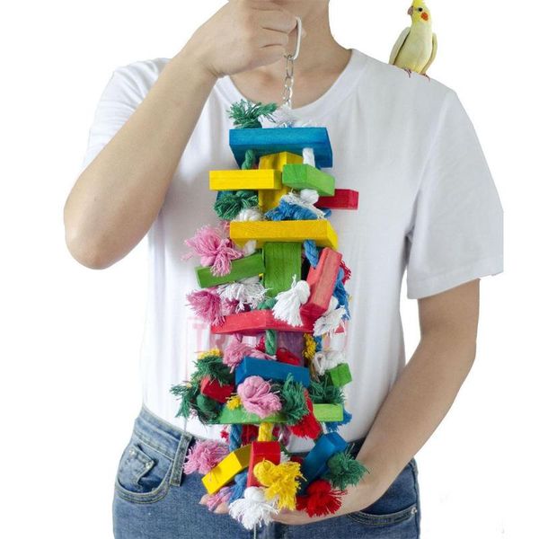 other bird supplies adeeing parrot toys colorful cotton rope knots blocks chew wooden
other bird supplies adeeing parrot toys colorful cotton rope knots blocks chew wooden