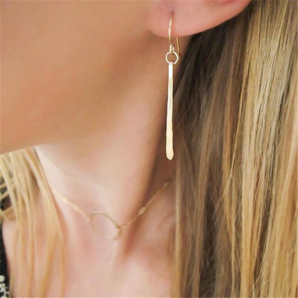 handmade long bar earrings 925 silver/gold filled hammered jewelry minimalist brincos vintage oorbellen earrings for women
handmade long bar earrings 925 silver/gold filled hammered jewelry minimalist brincos vintage oorbellen earrings for women