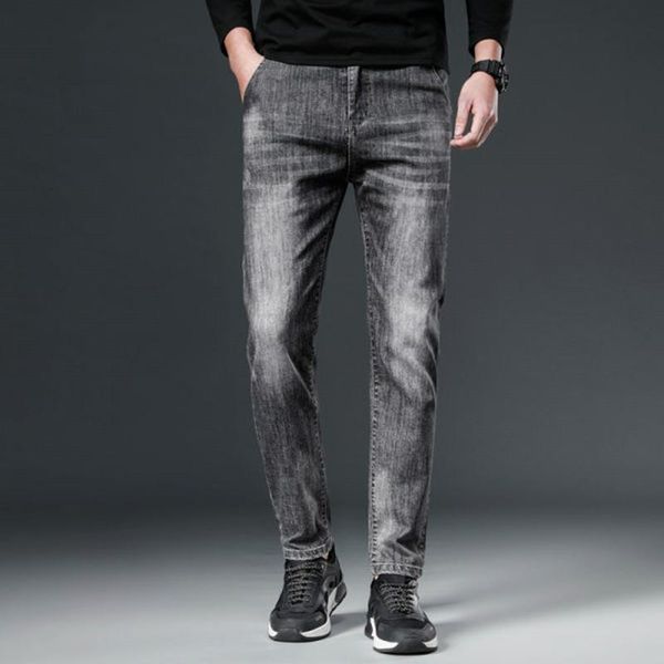 men's jeans four seasons business casual 2021 high-quality classic style fashion dark gray trousers brand pants, Blue
men's jeans four seasons business casual 2021 high-quality classic style fashion dark gray trousers brand pants, Blue
