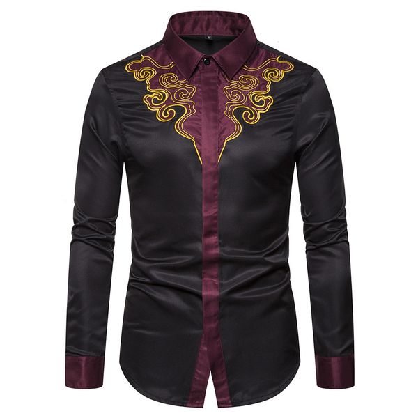 2021 new court of royal smoking embroidery men's shirts from black luxury clothes slim fit hemd lupc, White;black
2021 new court of royal smoking embroidery men's shirts from black luxury clothes slim fit hemd lupc, White;black