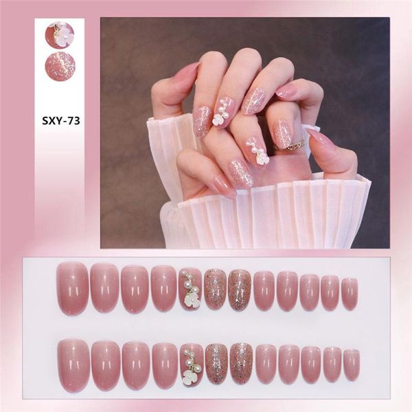 false nails 24pcs pink flower wear short paragraph fashion manicure patch save time wearable nail faux ongle, Red;gold
false nails 24pcs pink flower wear short paragraph fashion manicure patch save time wearable nail faux ongle, Red;gold