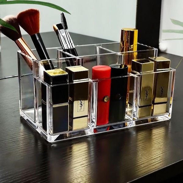 storage boxes & bins cosmetic organizer box makeup brush acrylic perfume lipstick holder jewelry nail-polish desksundries case 3 grids
storage boxes & bins cosmetic organizer box makeup brush acrylic perfume lipstick holder jewelry nail-polish desksundries case 3 grids