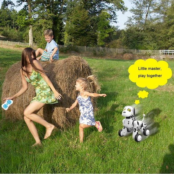 2.4G RC Intelligent Robot Dog Toy Electronic Pets Children Animal LED Wireless Remote Control Cute Animals Kids Birthday Gift
2.4G RC Intelligent Robot Dog Toy Electronic Pets Children Animal LED Wireless Remote Control Cute Animals Kids Birthday Gift