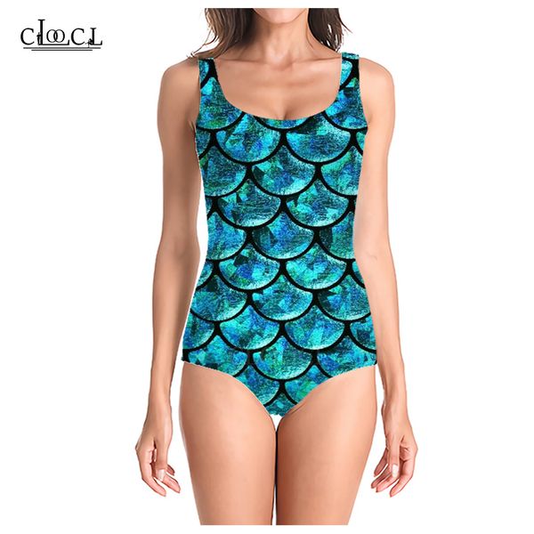 cloocl beautiful fish scales swimsuits 3d printed summer sleeveless women colorful fashion beach one piece swimwear, White;black
cloocl beautiful fish scales swimsuits 3d printed summer sleeveless women colorful fashion beach one piece swimwear, White;black