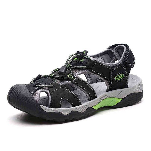 men's beach sho frosted leather trendy men's leisure outdoor upstream sandals, Black
men's beach sho frosted leather trendy men's leisure outdoor upstream sandals, Black