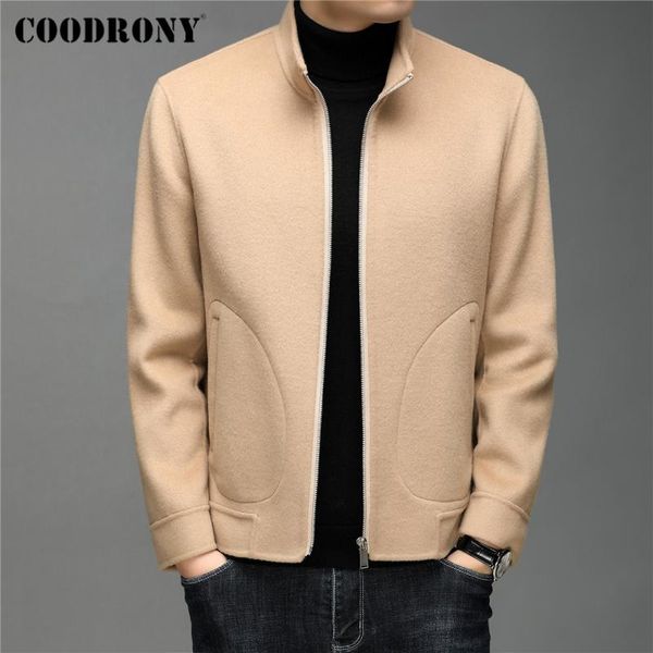 men's wool & blends coodrony brand autumn winter soft warm coat men clothing arrival zipper turtleneck jacket fashion casual overcoat c, Black
men's wool & blends coodrony brand autumn winter soft warm coat men clothing arrival zipper turtleneck jacket fashion casual overcoat c, Black
