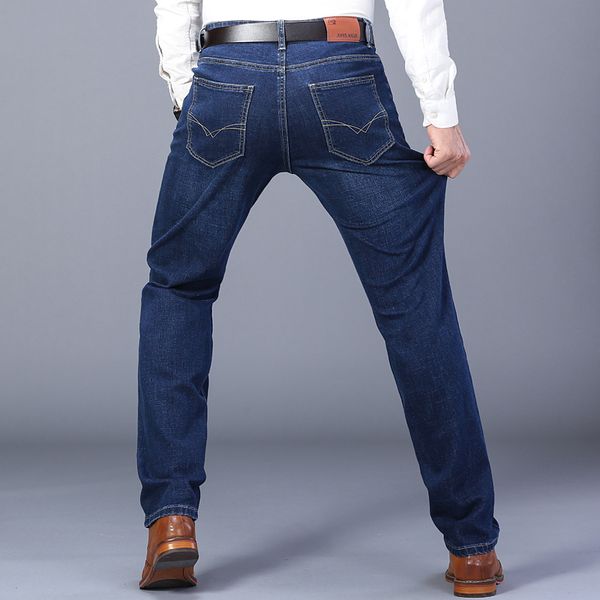 2021 new mens stretch regular fit jeans business casual classic style fashion denim trousers male black blue pants
2021 new mens stretch regular fit jeans business casual classic style fashion denim trousers male black blue pants