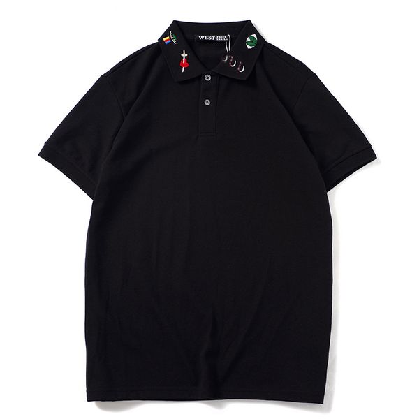 new novelty embroidered bee snake tiger collar fashion casual polo shirts shirt skateboard cotton polos tee l24, White;black
new novelty embroidered bee snake tiger collar fashion casual polo shirts shirt skateboard cotton polos tee l24, White;black