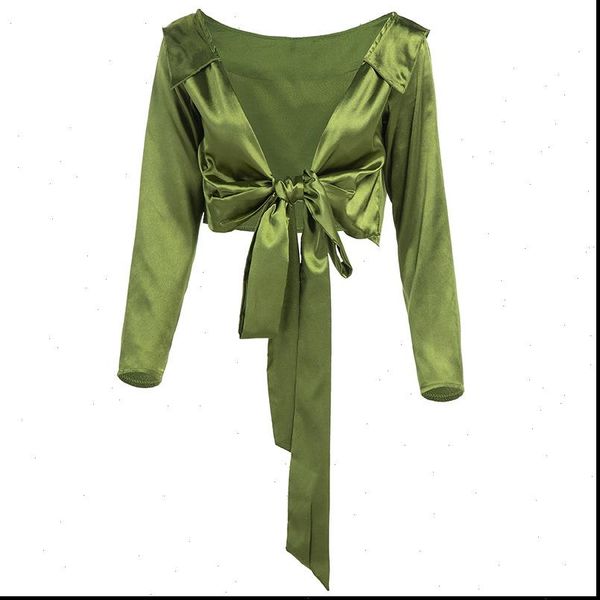 fashion women deep v neck bandage chic long sleeve belted waist wrap front slim fit crop blouse solid color, White
fashion women deep v neck bandage chic long sleeve belted waist wrap front slim fit crop blouse solid color, White