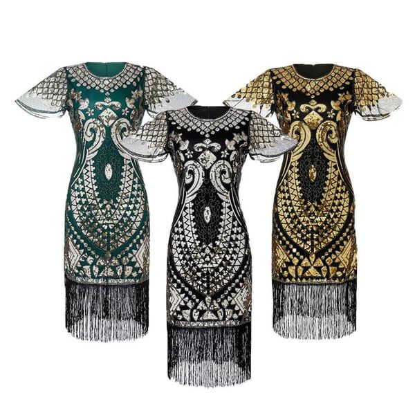 casual dresses vintage tassels for women 1920s sequin beaded party night hem flapper gown gothic dress streetwear vestito da donna, Black;gray
casual dresses vintage tassels for women 1920s sequin beaded party night hem flapper gown gothic dress streetwear vestito da donna, Black;gray