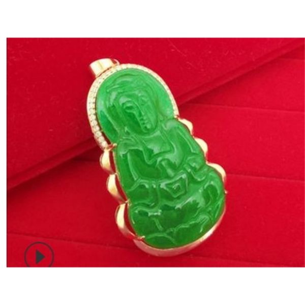 socialite high-end low price 2pcs/lots natural high jade kuanyin pendant inlay gold fiiled necklacei up-market, Silver
socialite high-end low price 2pcs/lots natural high jade kuanyin pendant inlay gold fiiled necklacei up-market, Silver