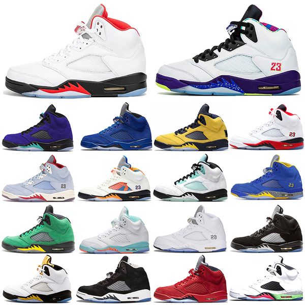 5 basketball shoes jumpman 5s men fire red alternate grape blue suede international flight island green sports sneakers walking trainers siz
5 basketball shoes jumpman 5s men fire red alternate grape blue suede international flight island green sports sneakers walking trainers siz