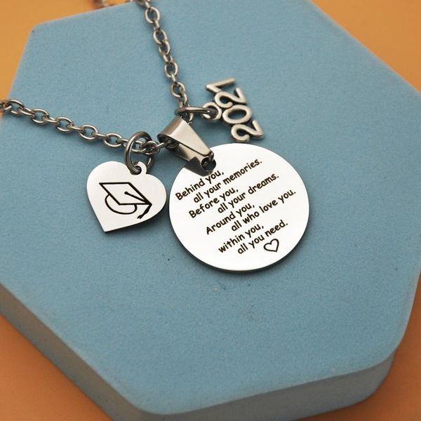pendant necklaces 2021 graduation gift necklace with cap and charm congrats grad stainless steel jewelry ea, Silver
pendant necklaces 2021 graduation gift necklace with cap and charm congrats grad stainless steel jewelry ea, Silver