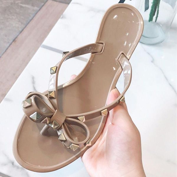 summer slip on women shoes flat butterfly rivet causal jelly slippers size 35-411, Black
summer slip on women shoes flat butterfly rivet causal jelly slippers size 35-411, Black