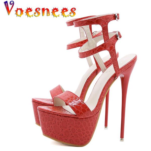 voesnees 2021 women shoes fish toe red super high heels sandals model t station 17cm catwalk stone pattern stiletto sandals, Black
voesnees 2021 women shoes fish toe red super high heels sandals model t station 17cm catwalk stone pattern stiletto sandals, Black
