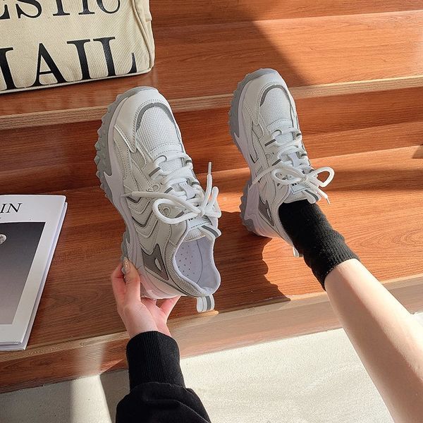 women casual shoes 2021 fashion chunky sneakers breathable mesh spring platforms dad shoes thick sole footwear sneakers, Black
women casual shoes 2021 fashion chunky sneakers breathable mesh spring platforms dad shoes thick sole footwear sneakers, Black