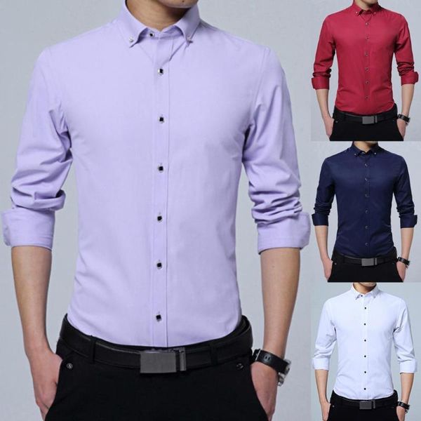 men's casual shirts anti-iron great turn-down collar slim business shirt spring soft for work, White;black
men's casual shirts anti-iron great turn-down collar slim business shirt spring soft for work, White;black