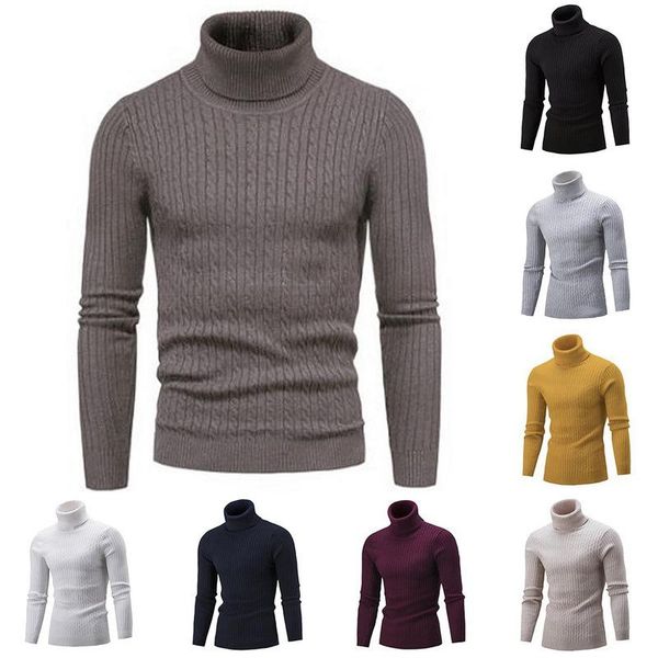 men's sweaters wenyujh turtleneck for men solid colour slim elastic thick pullover spring autumn knitting brand sweater, White;black
men's sweaters wenyujh turtleneck for men solid colour slim elastic thick pullover spring autumn knitting brand sweater, White;black