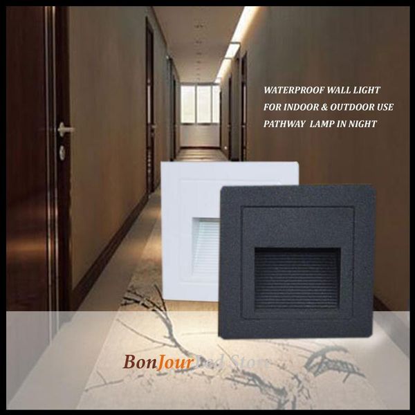 wall lamp 10pcs/lot 1w led white/black square walkway step stair corner waterproof
wall lamp 10pcs/lot 1w led white/black square walkway step stair corner waterproof