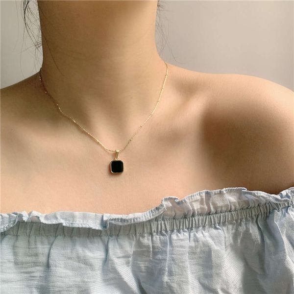 hbp fashion fashionable simple necklace titanium steel 14k does not fade gold square drip oil clavicle chain female, Silver
hbp fashion fashionable simple necklace titanium steel 14k does not fade gold square drip oil clavicle chain female, Silver
