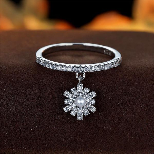 wedding rings cute female crystal snowflake pendant ring trendy gold silver color engagement charm white pearl for women, Slivery;golden
wedding rings cute female crystal snowflake pendant ring trendy gold silver color engagement charm white pearl for women, Slivery;golden
