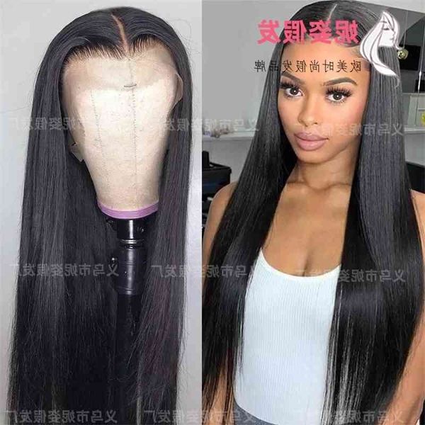 lace front new female long straight hair chemical fiber wig head cover, Black
lace front new female long straight hair chemical fiber wig head cover, Black