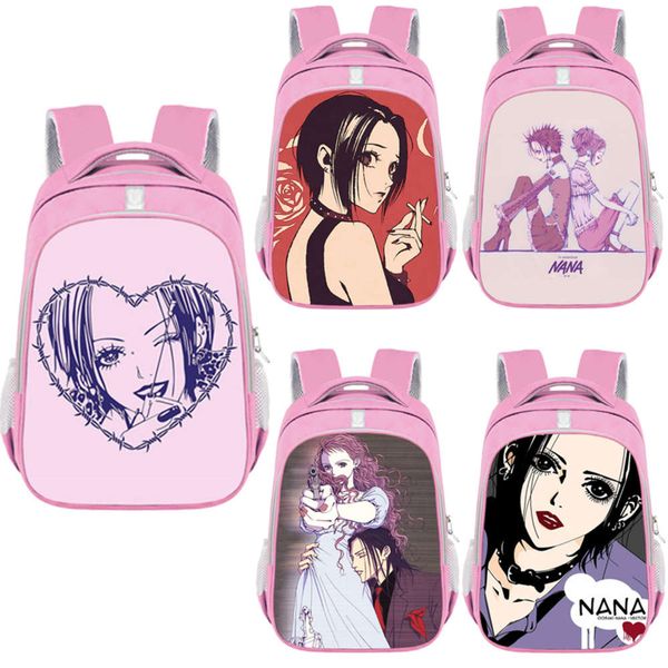 designer schoolbag13/16 inch nana anime manga nana schoolbag osaki and ren honjo prevalent teenagers backpack large capability kids bookbags 
designer schoolbag13/16 inch nana anime manga nana schoolbag osaki and ren honjo prevalent teenagers backpack large capability kids bookbags